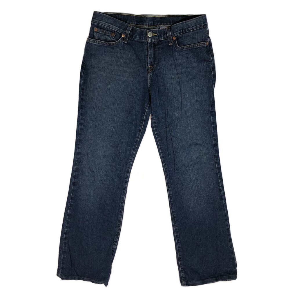 Lucky Brand Dungarees SOHO Mid Rise Flare Jeans Daisy Pockets F29AA20 8/29 III4